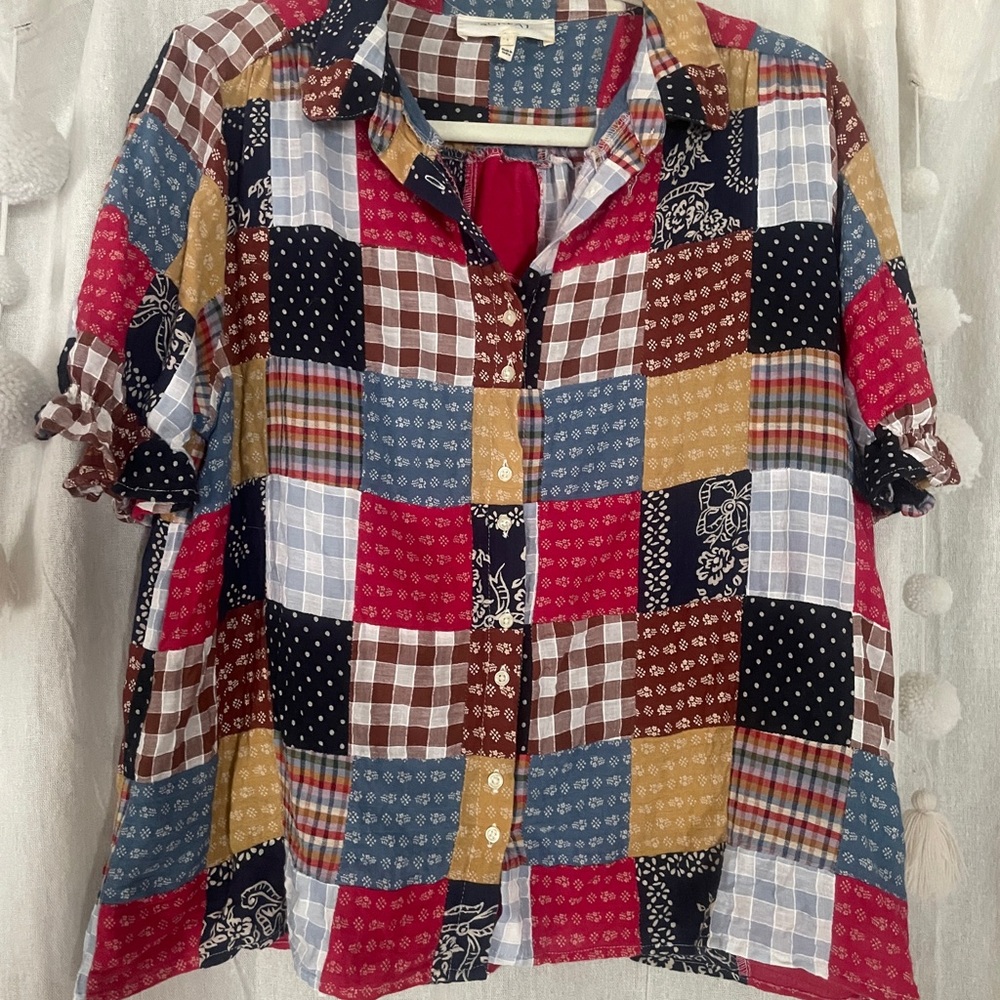 The Great. Multicolor Patchwork Shirt - image 1
